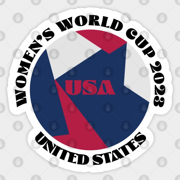 USA Soccer Women's World Cup 2023 Sticker by Designedby-E